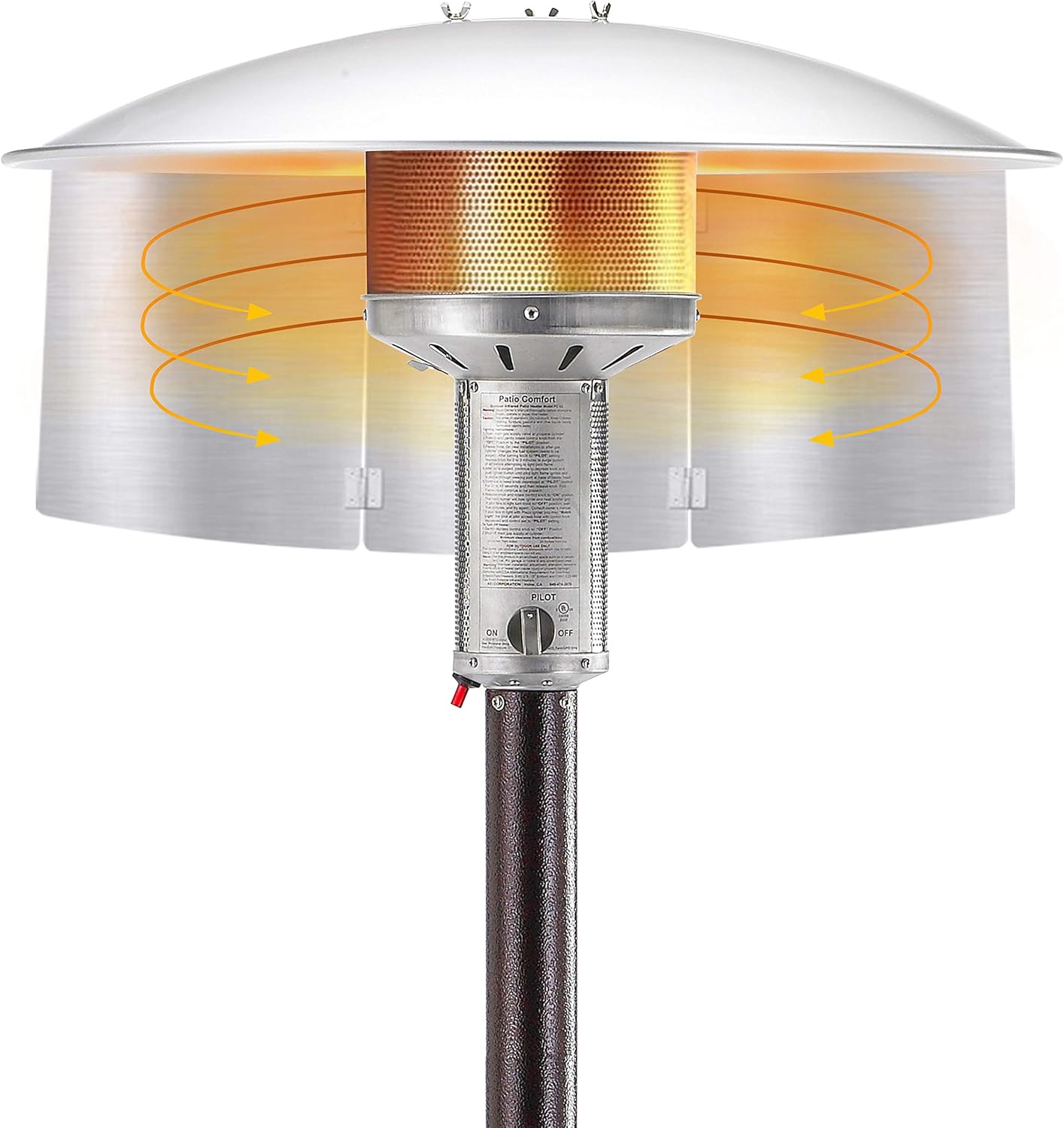 Outdoor Heater Reflector - Focused Heat Efficiency
