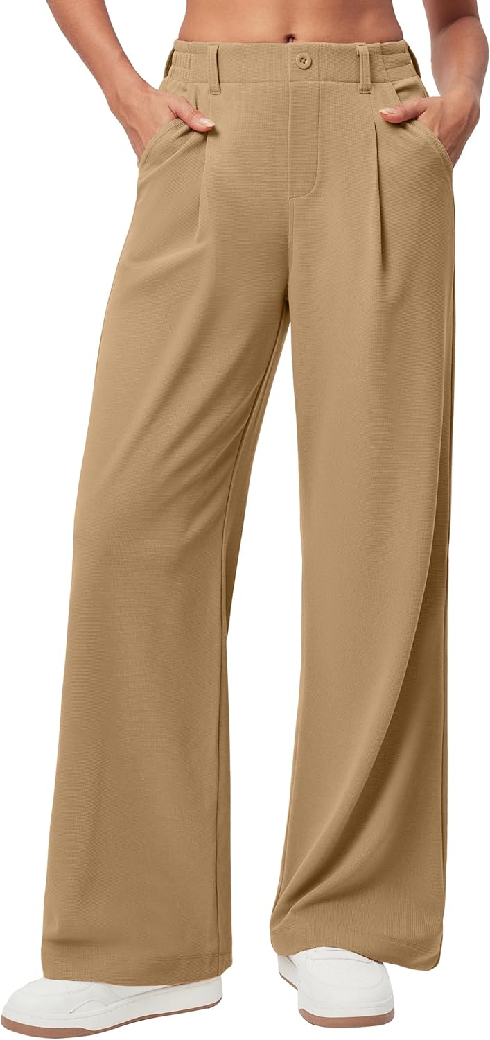 Ewedoos Wide Leg Pants Women Stretchy Work Dress Pants Review