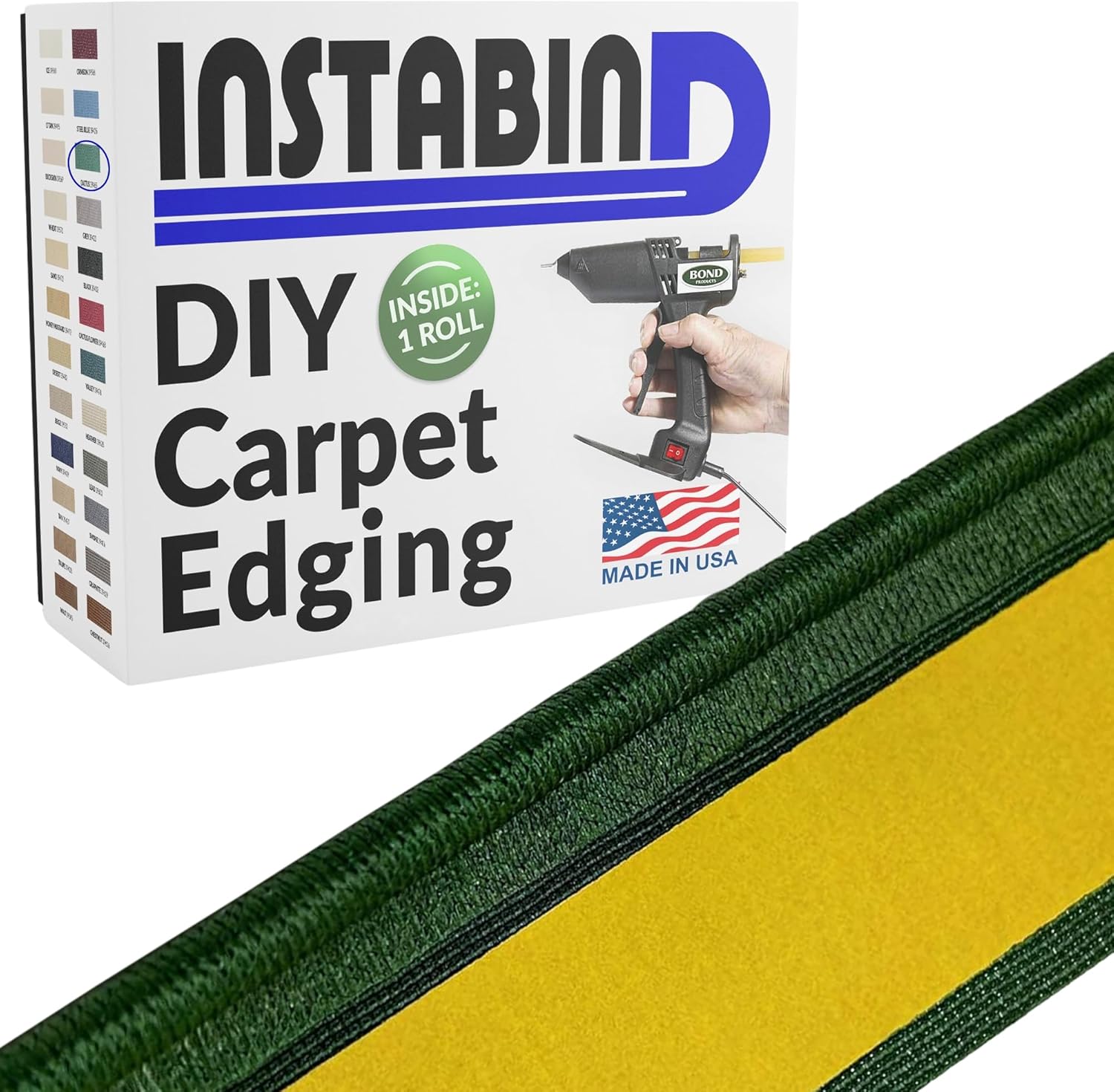 Instabind Carpet Binding Tape for DIY Rug Finishing Edges