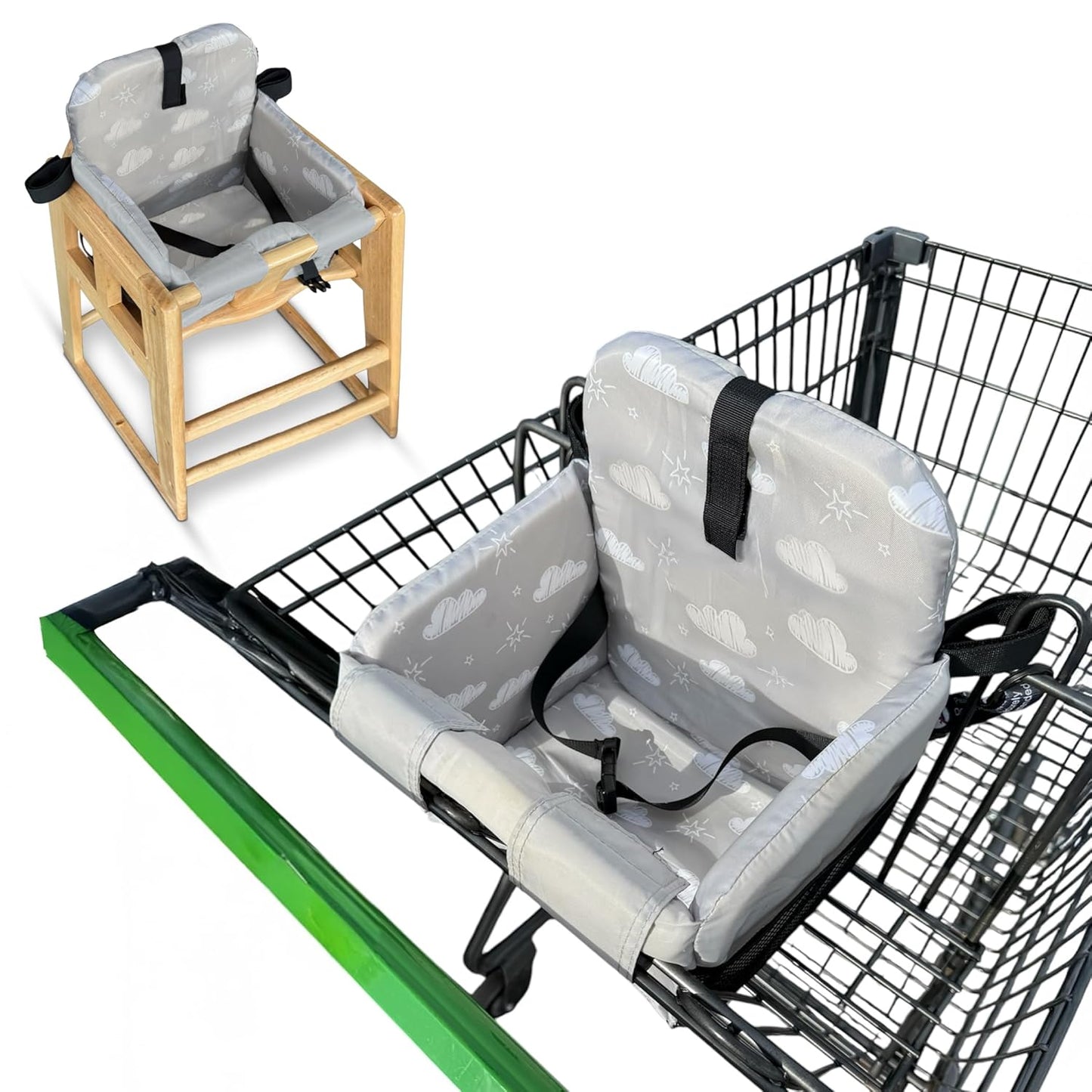 Shopping Cart Cover for Baby - High Chair & Grocery Cart Use