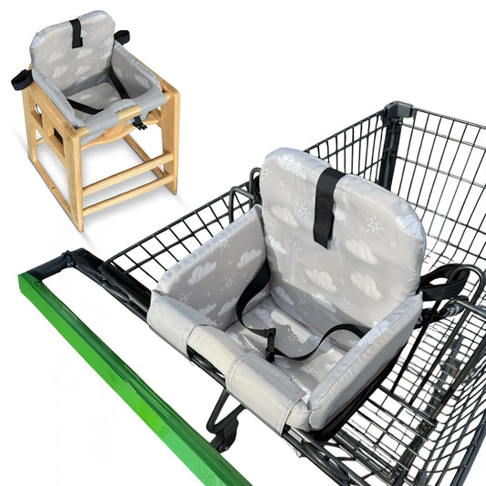Shopping Cart Cover for Baby - High Chair & Grocery Cart Use