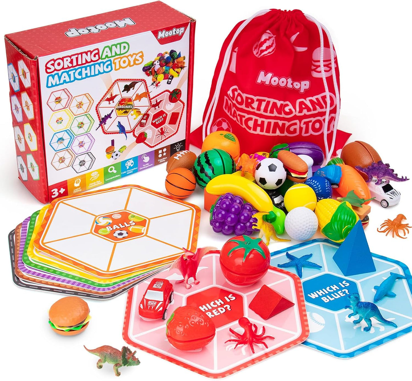 Sorting Toys for Toddlers - Match Card & Sort Game Set