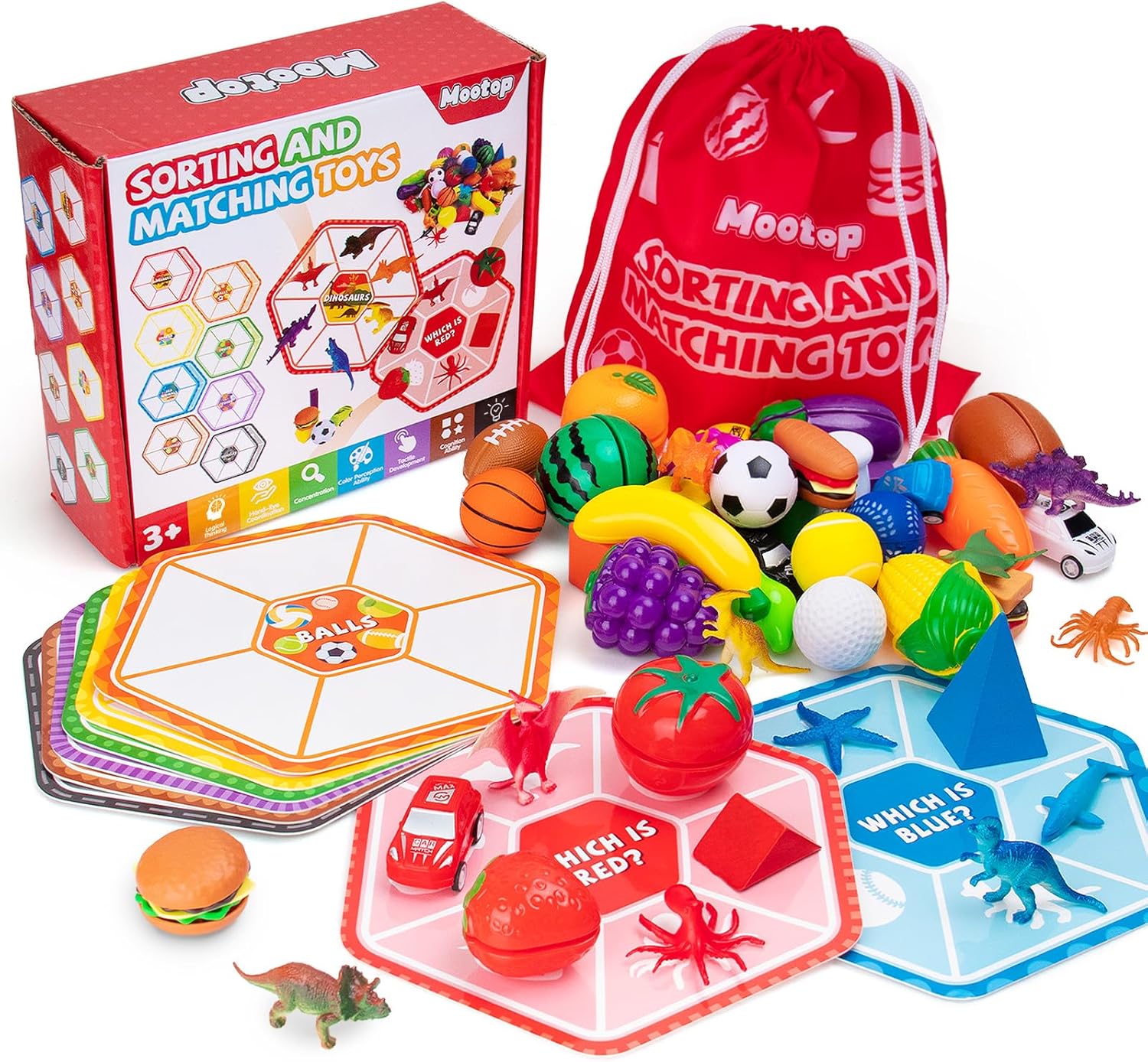 Sorting Toys for Toddlers - Match Card & Sort Game Set