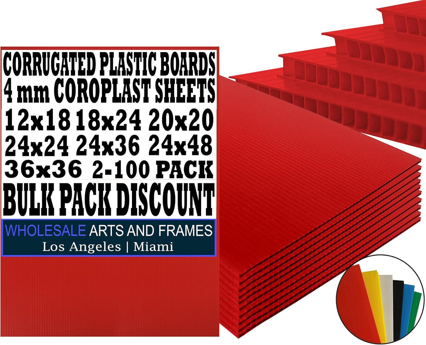 Corrugated Plastic Board 24x24 for Versatile Signage Needs