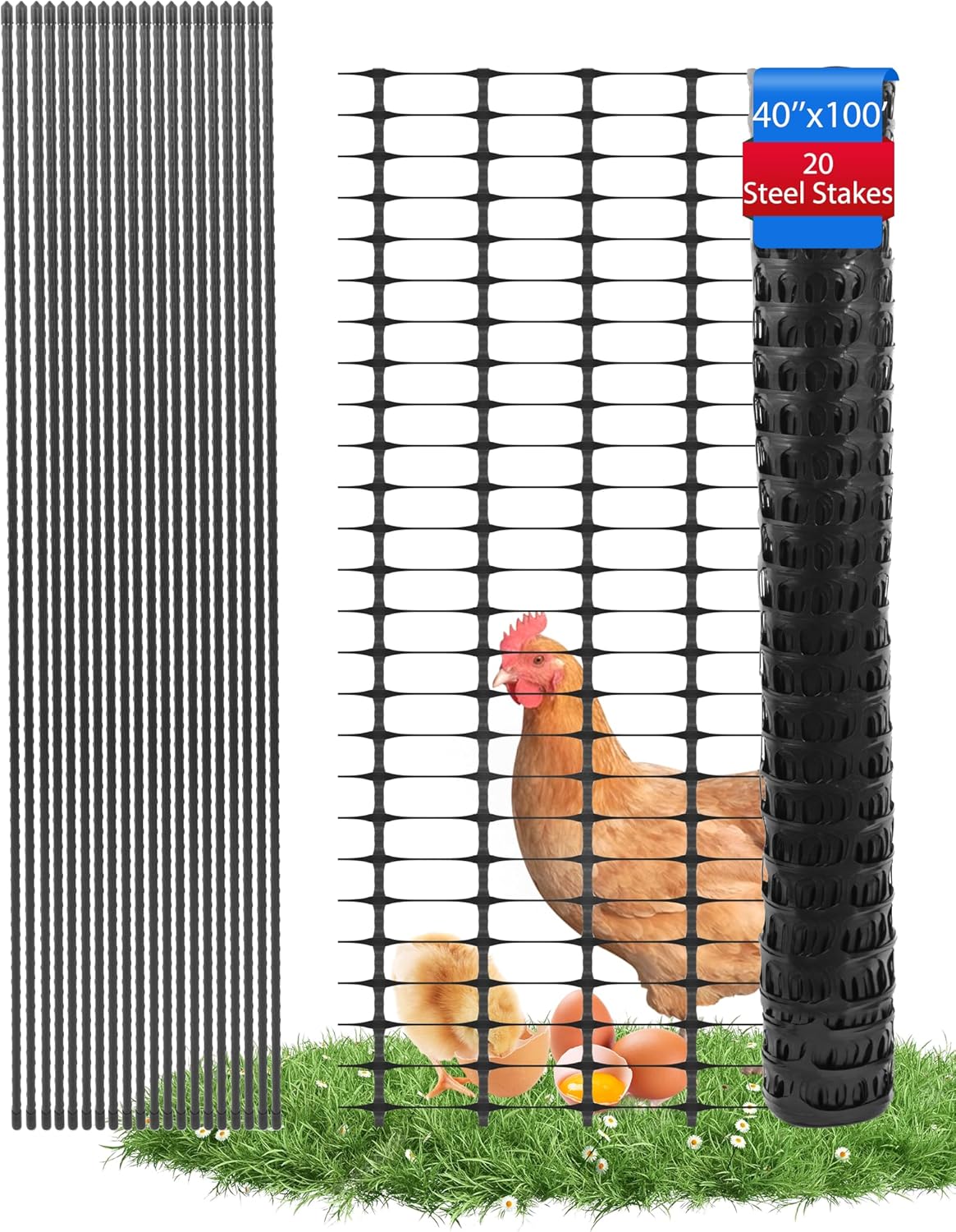 Garden Fence Animal Barrier for Temporary Fencing Needs