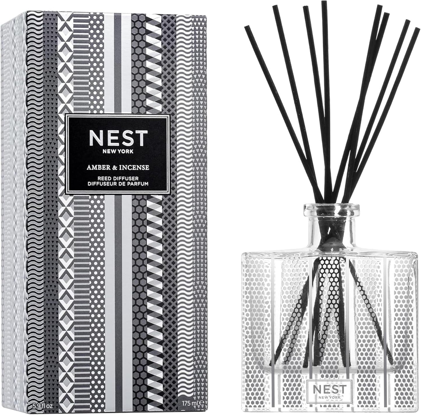 NEST New York Reed Diffuser Amber & Incense for Home Fragrance