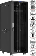 42U Server Rack Cabinet - Locking Network Rack with Cooling