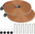 LINEX Sprinkler Soaker Hose 50 ft 2 Pack - Dual-Mode Watering