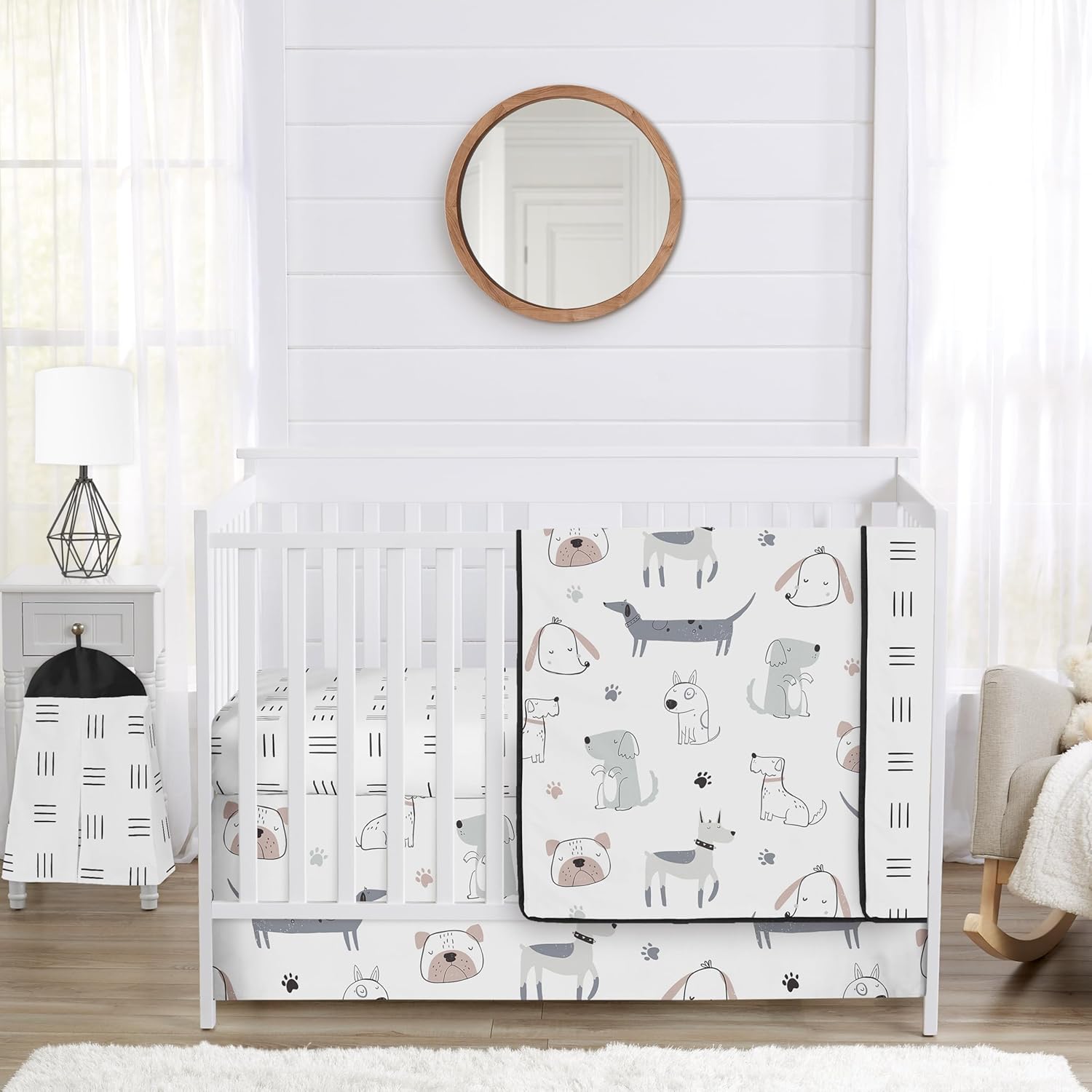 Sweet Jojo Designs 4-Piece Baby Crib Bedding Set for Nursery