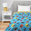 Power Rangers Geo Power Full Quilted Blanket - Reversible Fan Throw