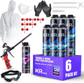 Spray Foam Insulation Kit (6 PK 25.4oz) - High Density Closed Cell