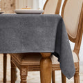 Rectangle Tablecloth 57x118 Gray - Washable, Waterproof, Wrinkle
