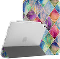 DuraSafe iPad Pro 12.9 3rd Gen Diagonal Grid Case - Slim Translucent