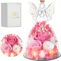 Preserved Flowers in Glass Angel Gifts for Women on Special Days