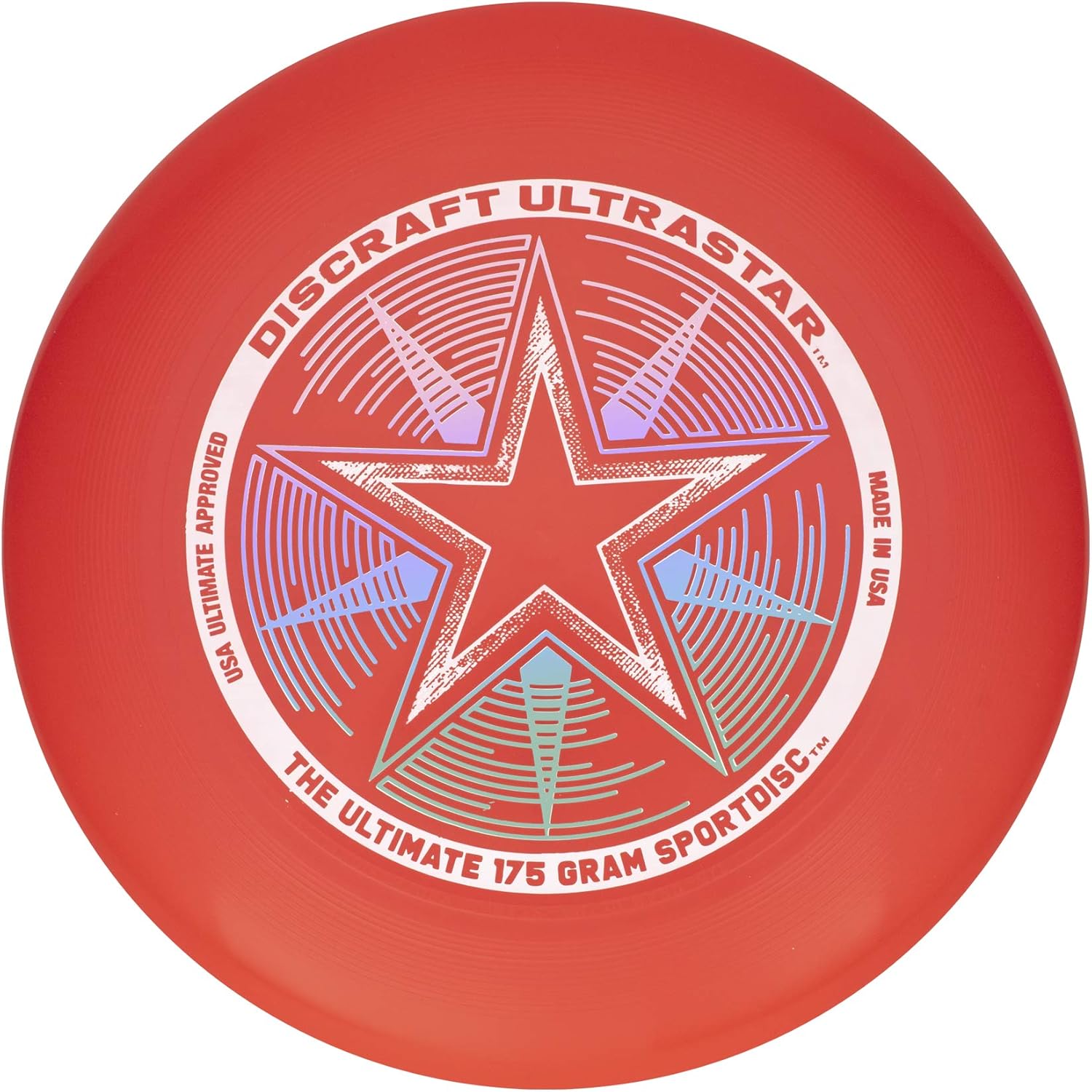 Ultimate Frisbee Champion: Discraft 175g Ultra Star - Bright Red