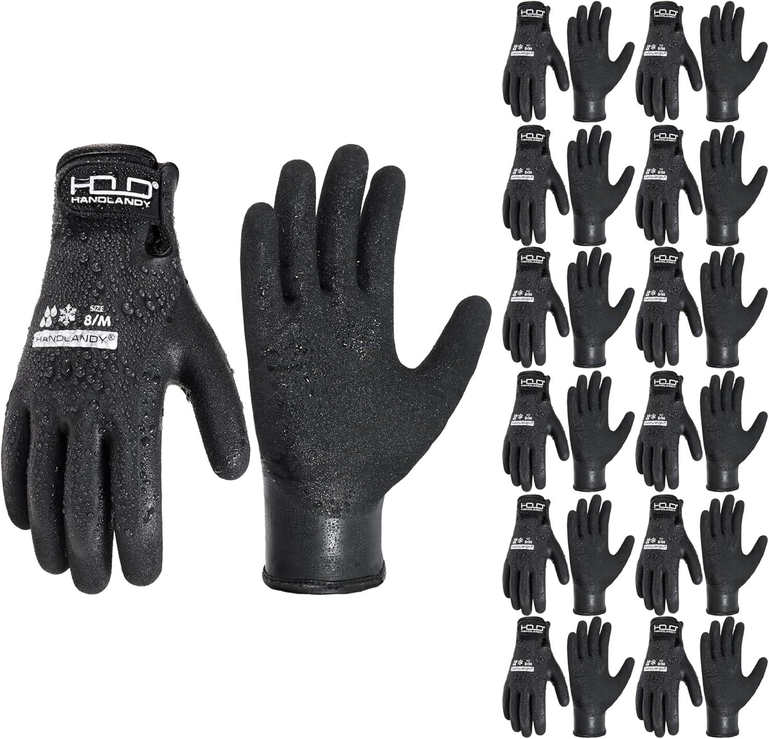 Waterproof Work Gloves for Cold Weather by HANDLANDY - Insulated