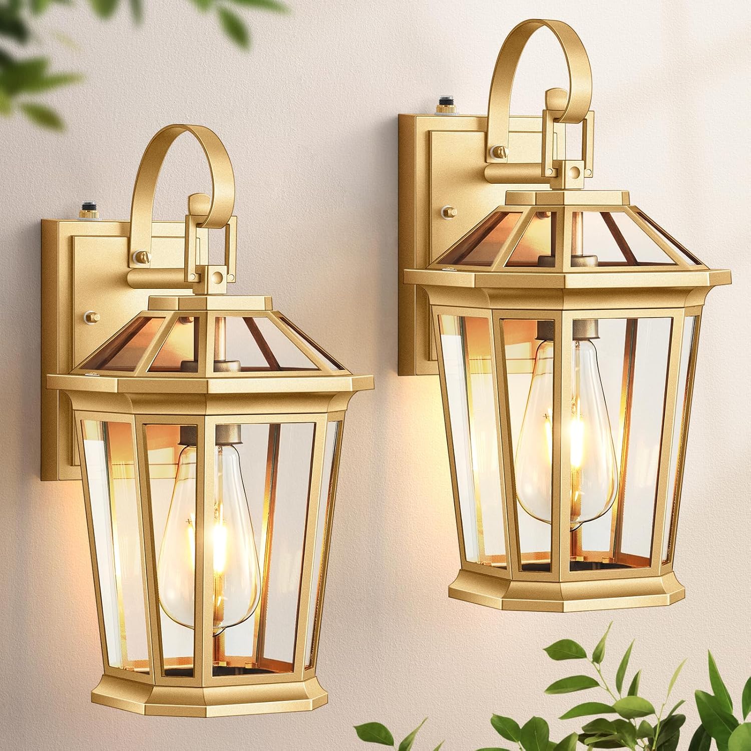 VIANIS Dusk to Dawn Outdoor Wall Lanterns for Elegant Lighting