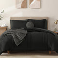 Monbix Full Comforter Set Full Size Bedding - All Season Comfort