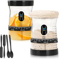 Sourdough Starter Kit 50 Oz Wide Mouth Jar with Thermometer Band
