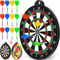 Magnetic Dart Board - 13in Double-Sided Kids Dartboard