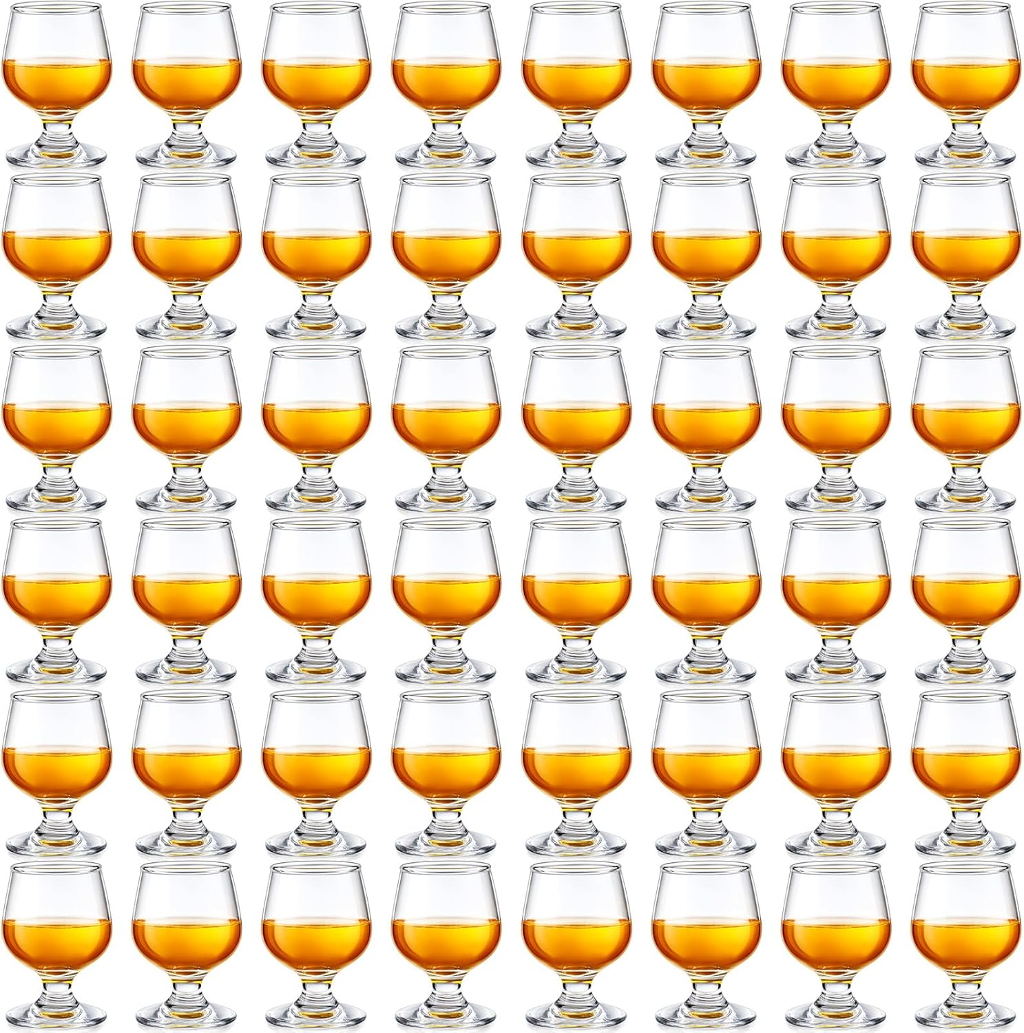 48 Pcs Shot Glasses Set for Tasting Brandy and Whiskey Drinks