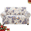 Loveseat Floral Stretch Sofa Cover - 3 Piece Printed Fit 58-72in
