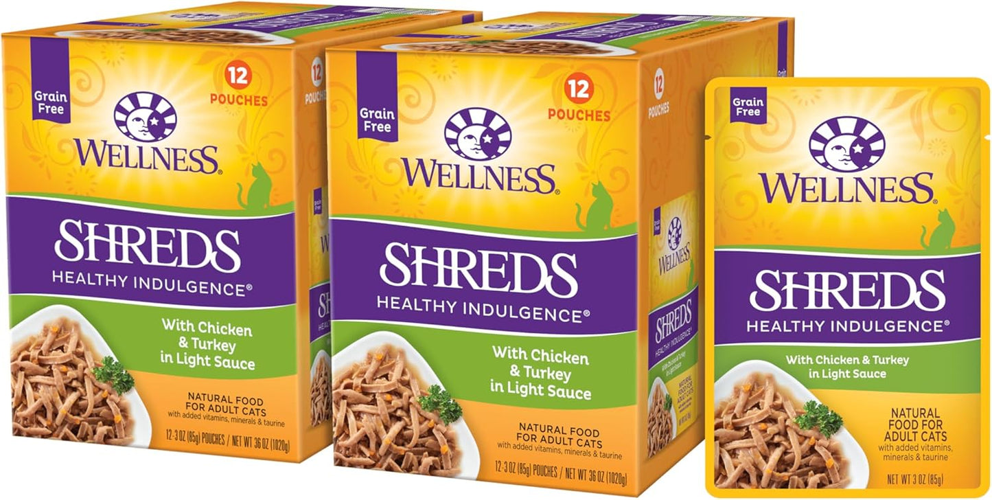 Wellness Healthy Indulgence Shreds Grain-Free Wet Cat Food