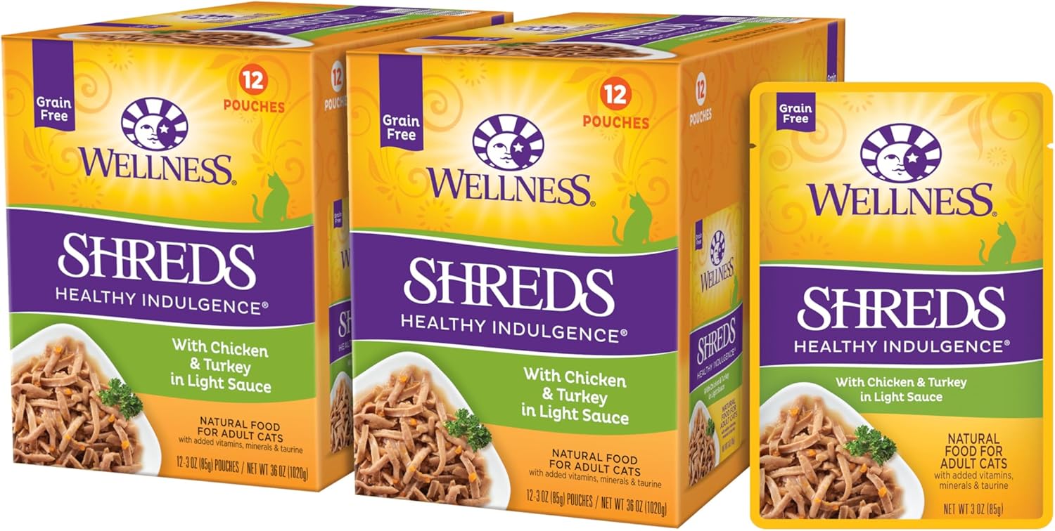Wellness Healthy Indulgence Shreds Grain-Free Wet Cat Food