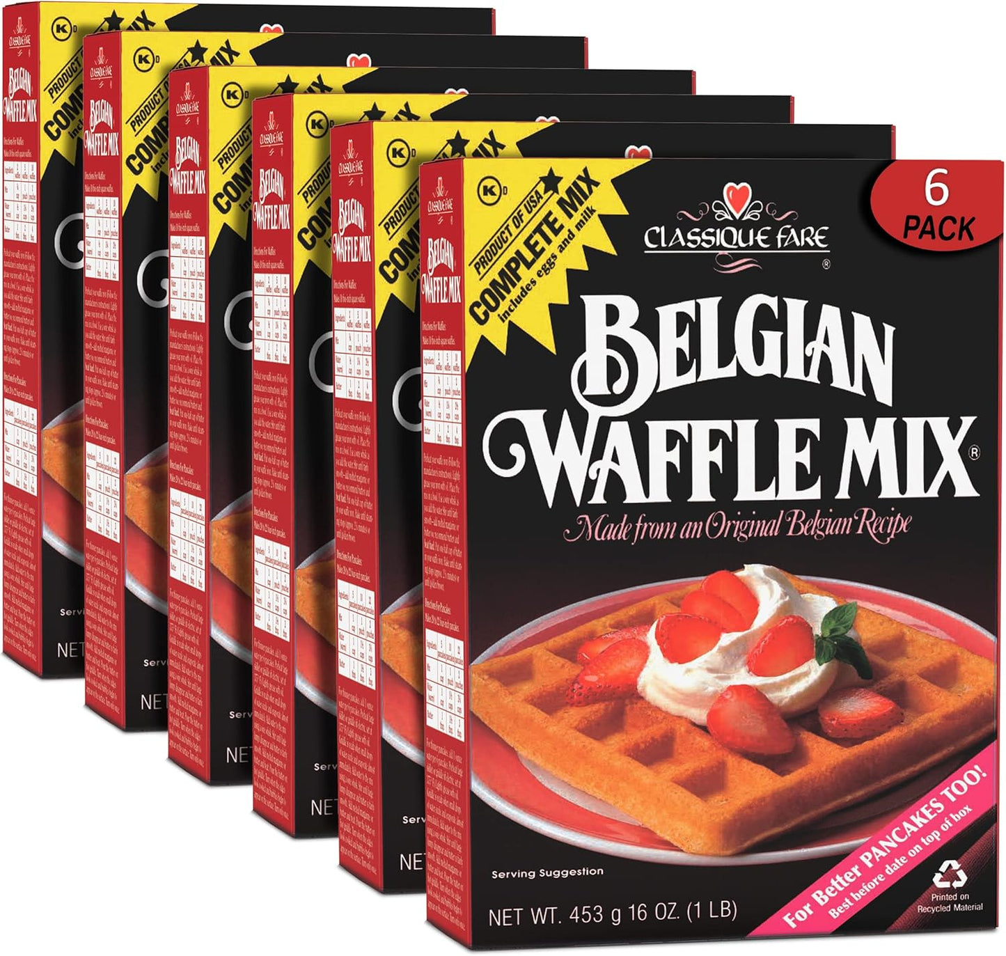 Classique Fare Belgian Waffle Mix for Delicious Breakfast Treats