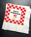 Friendsmas Vintage Santa Cocktail Napkins Set