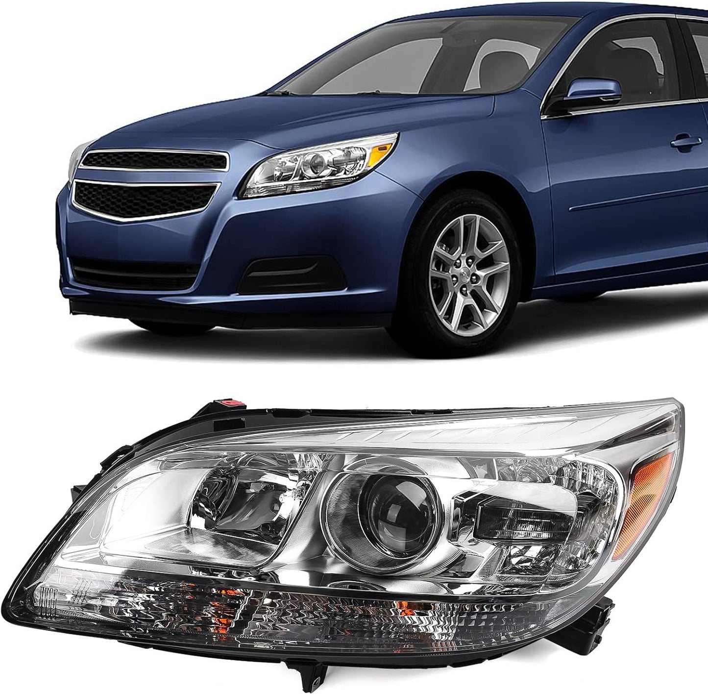 FIONE Chevy Malibu Headlight Assembly 2013-2016 Projector