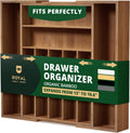 Elegant Bamboo Kitchen Drawer Storage for Utensils and Cutlery