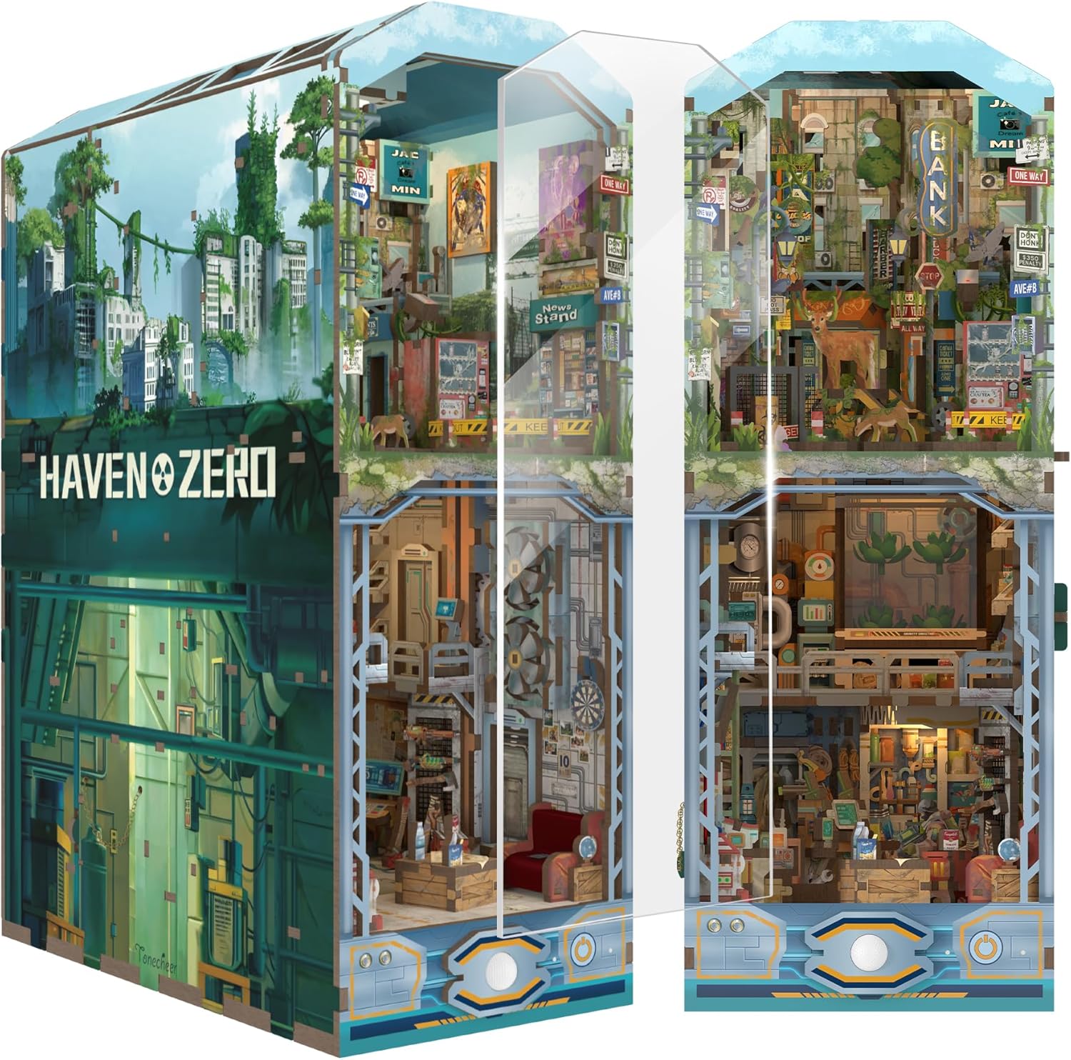 Tonecheer DIY Book Nook Kit for Adults - Unique 3D Puzzle Decor