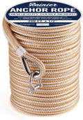 Boat Anchor Rope Double Braided Nylon Anchor Line - Strong, Soft