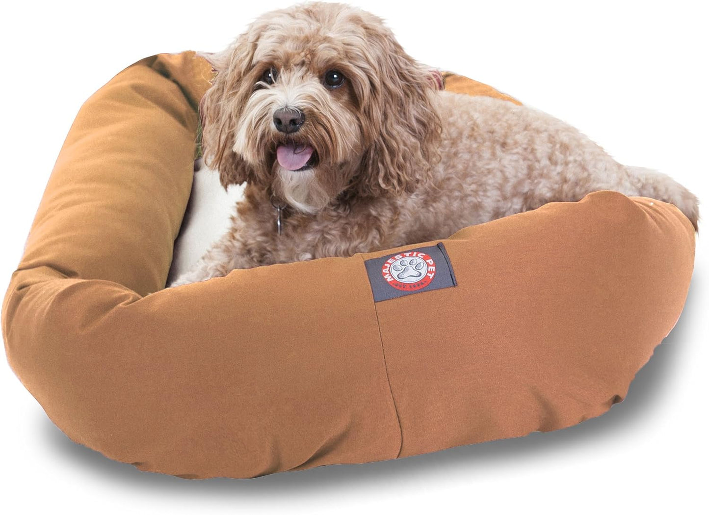 Calming Dog Bed for Medium Dogs - Cozy Soft Round Donut Design