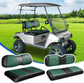 NOKINS Golf Cart Diamond Seat Covers Kit - Front & Rear Fit Club Car