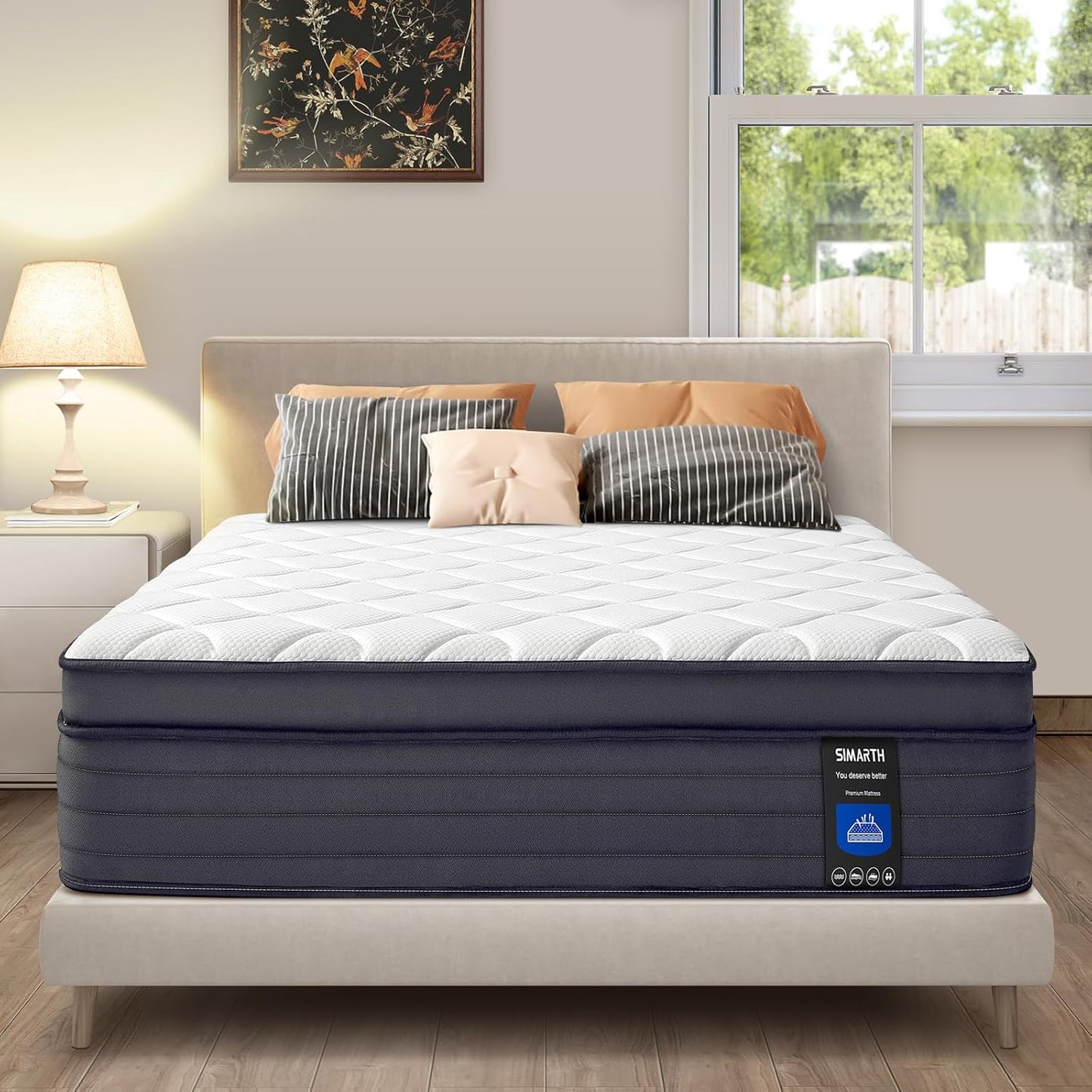 Queen Mattresses - 12 Inch Hybrid Queen Size Mattress in a Box