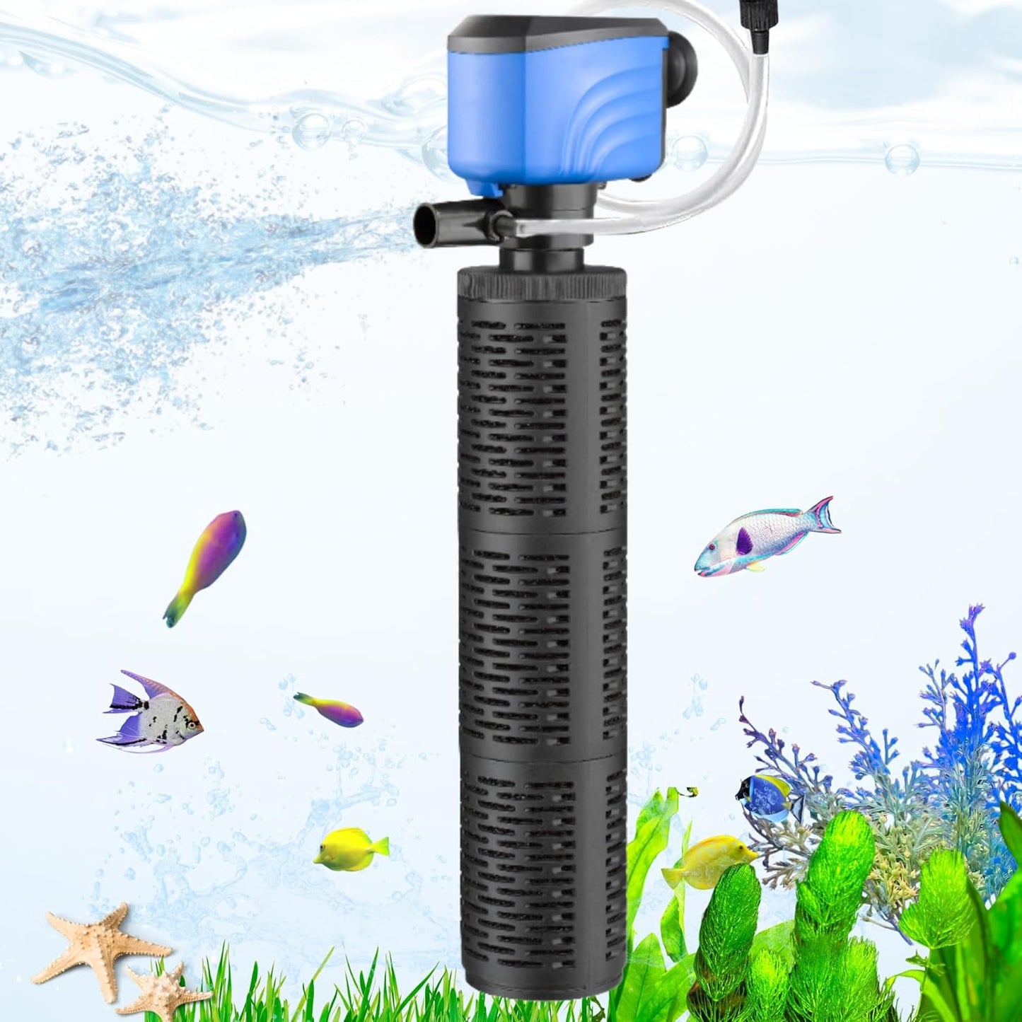 Aquarium Filter for 100-300 Gallon Tanks, 660 GPH Performance