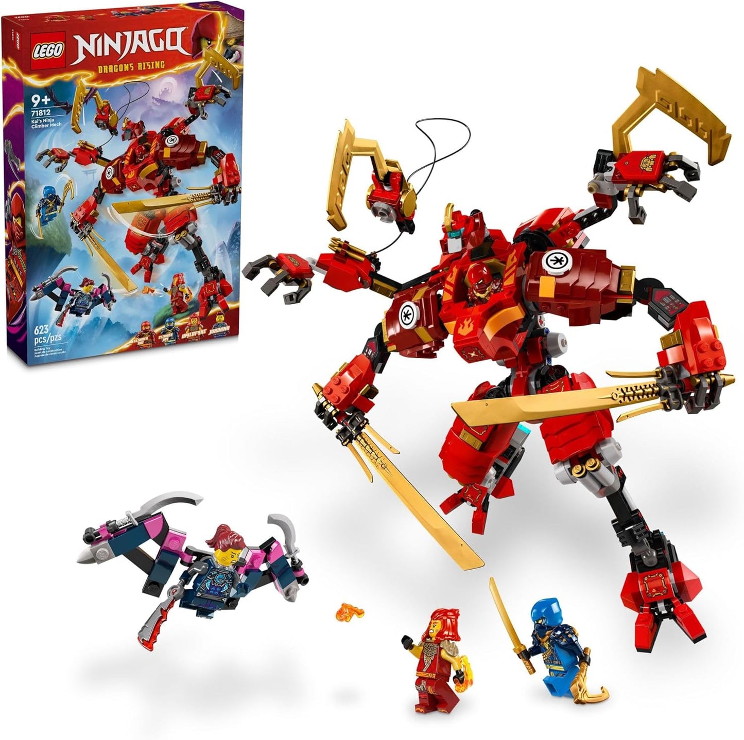LEGO NINJAGO Kais Ninja Climber Mech Adventure Toy Set Review