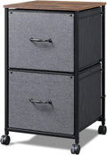 DEVAISE 2 Drawer Mobile File Cabinet - Rolling Printer Stand for Home