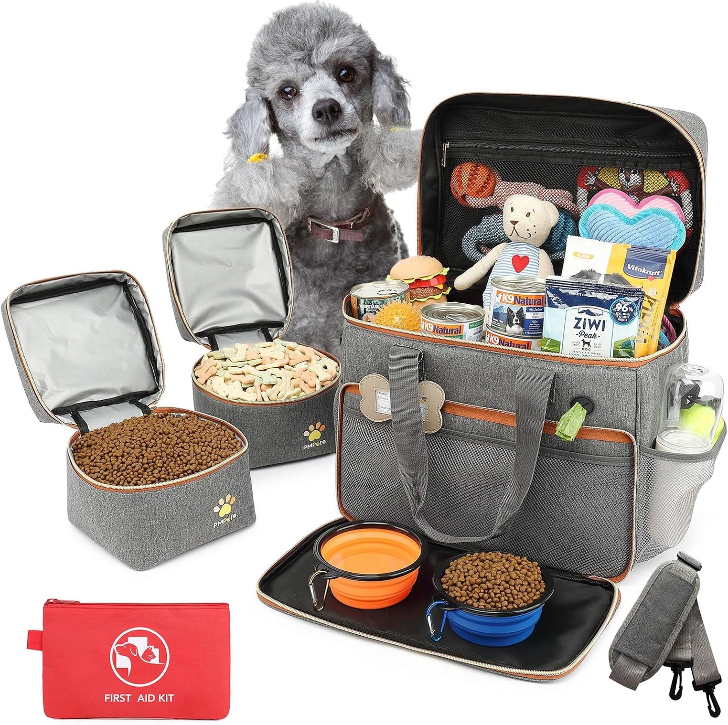 Dog Travel Bag for Weekend Trips - Multi-Function Design