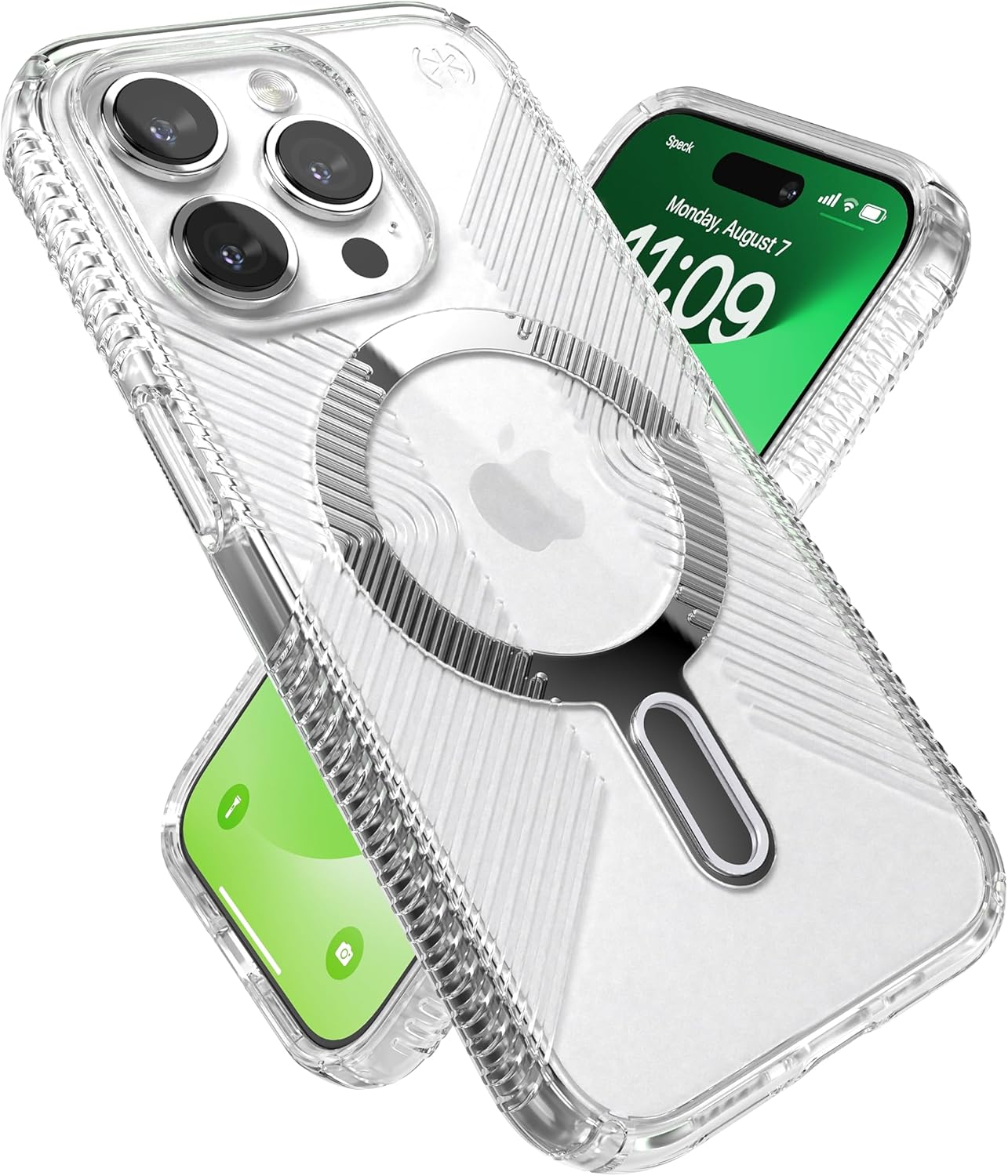Speck Clear iPhone 15 Pro Case with Drop Protection and Grip