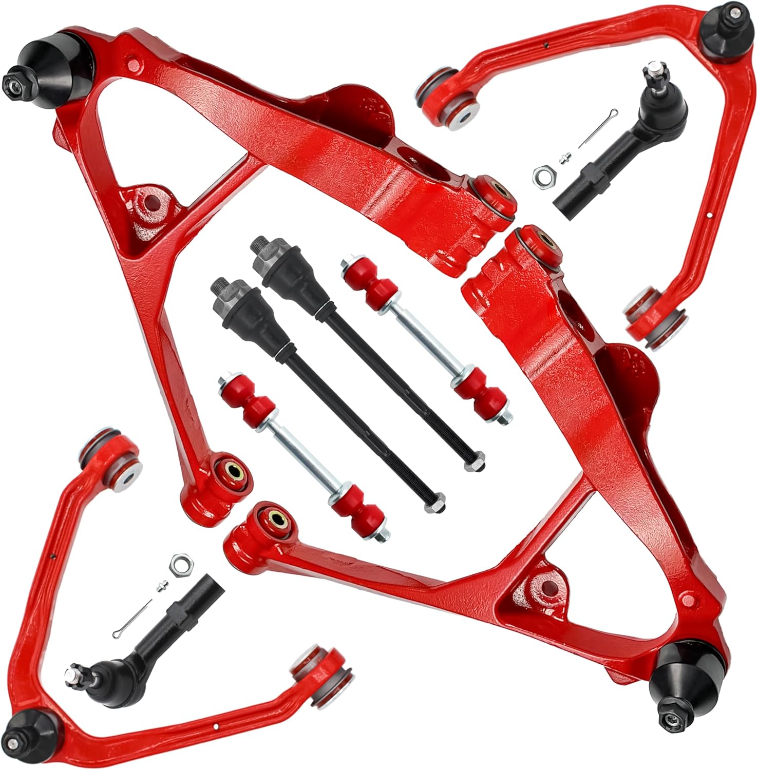 10pc Control Arms Suspension Kit for Chevy GMC 4WD AWD Vehicles