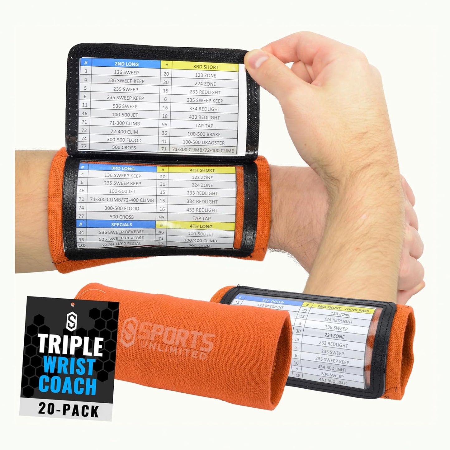 Youth Triple Wrist Coach for Football and Baseball Plays