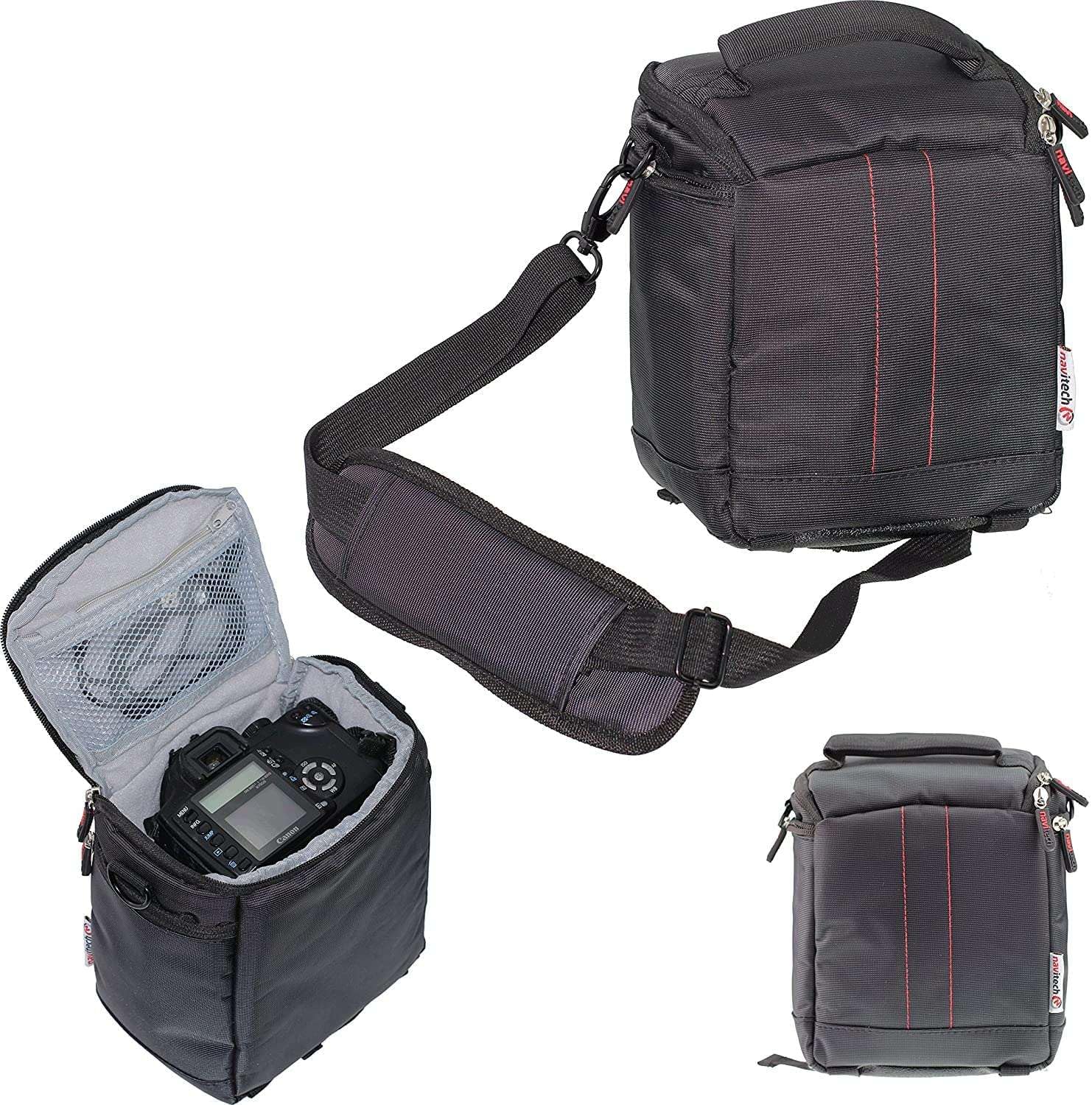 Navitech Black Camera Carrying Case for Nikon Coolpix P1000