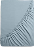 Mellanni Queen Fitted Sheet - Soft, Deep Pocket Spa Blue