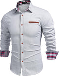 COOFANDY Men's Casual Denim Button Down Shirt - Versatile Everyday