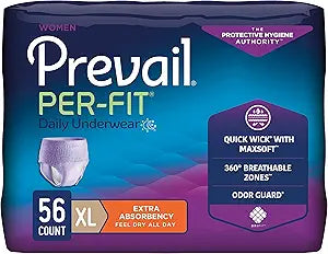 Prevail Per-Fit Protective Underwear for Women, X-Large Size