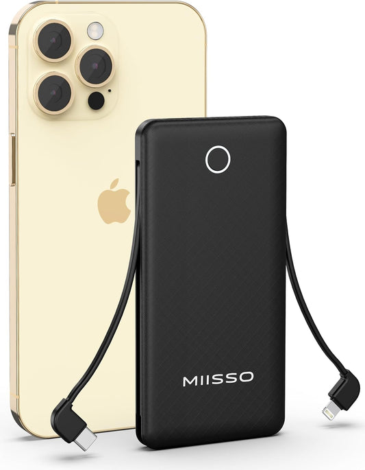 miisso 10000mAh Slim Portable Charger - Fast Charging on the Go
