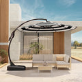 12 FT Patio Cantilever Umbrella with Base for Outdoor Spaces